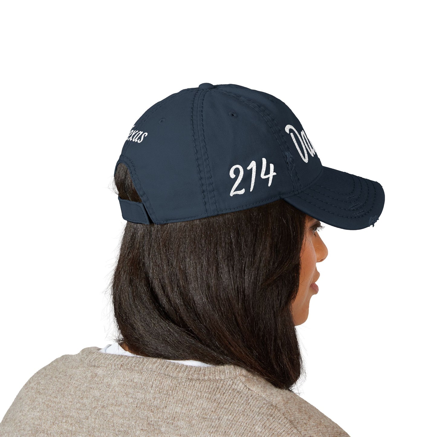 Embroidered Dallas Distressed - Texas Vintage Dad Cap