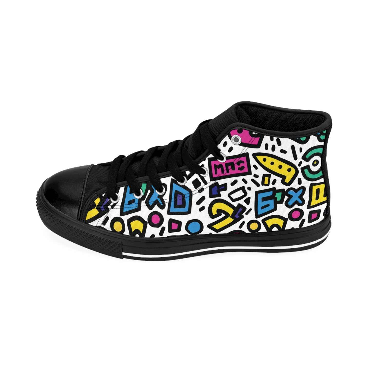 Women's 80s Retro Doodle High-Top Sneakers