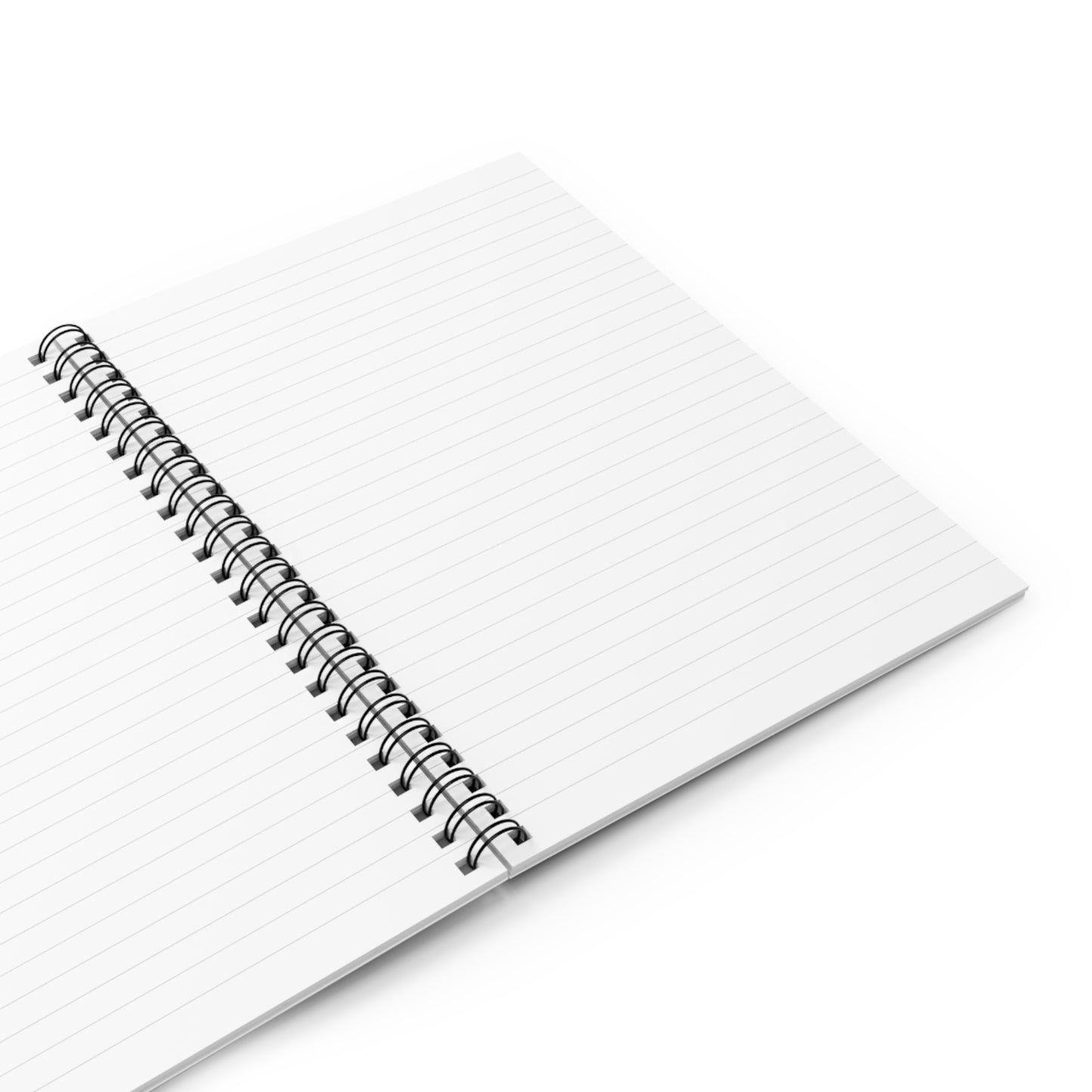 Monochrome White Butterfly Notebook | Spiral Ruled Notebook