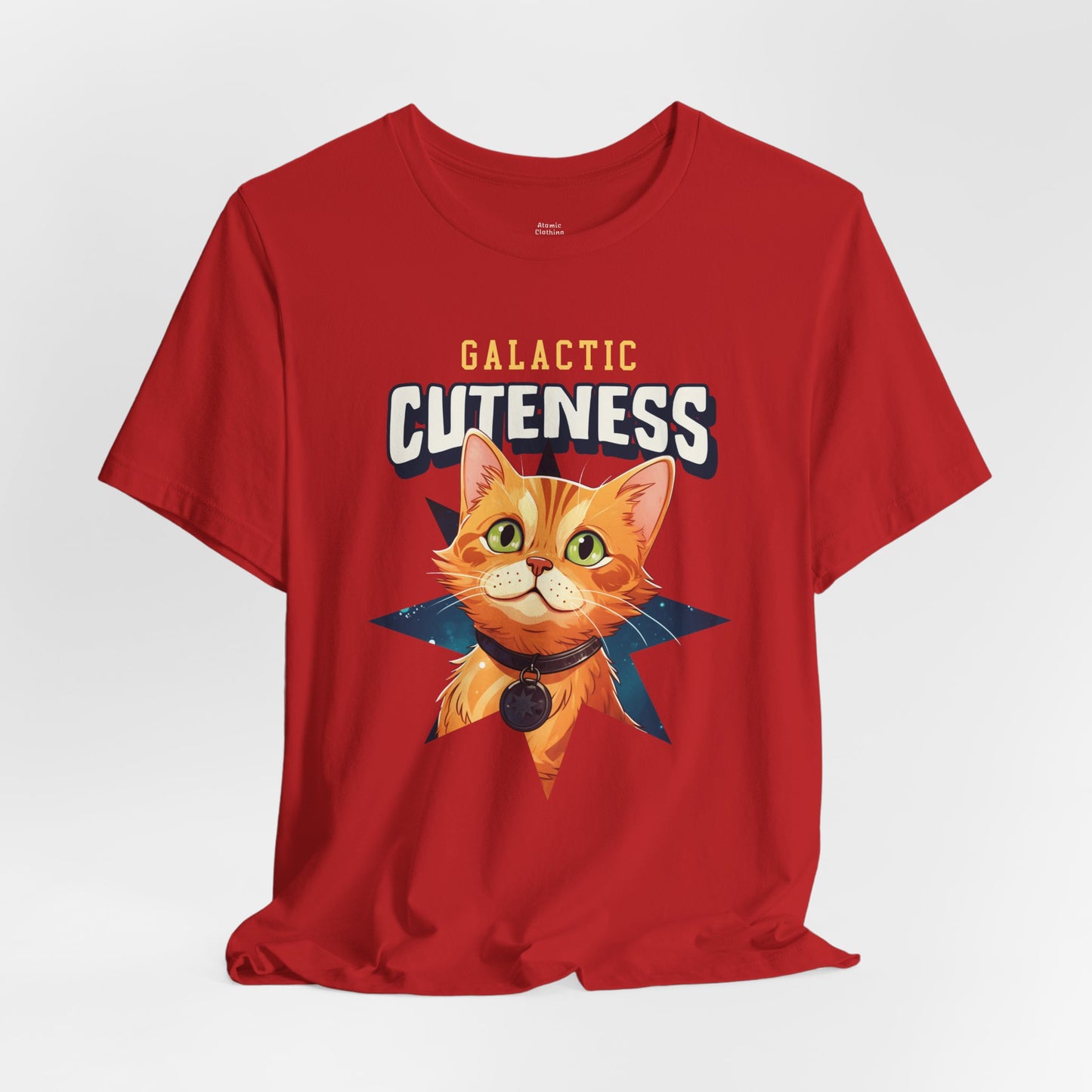 Galactic Cuteness Cat Tee | Space Kitty Graphic T-Shirt