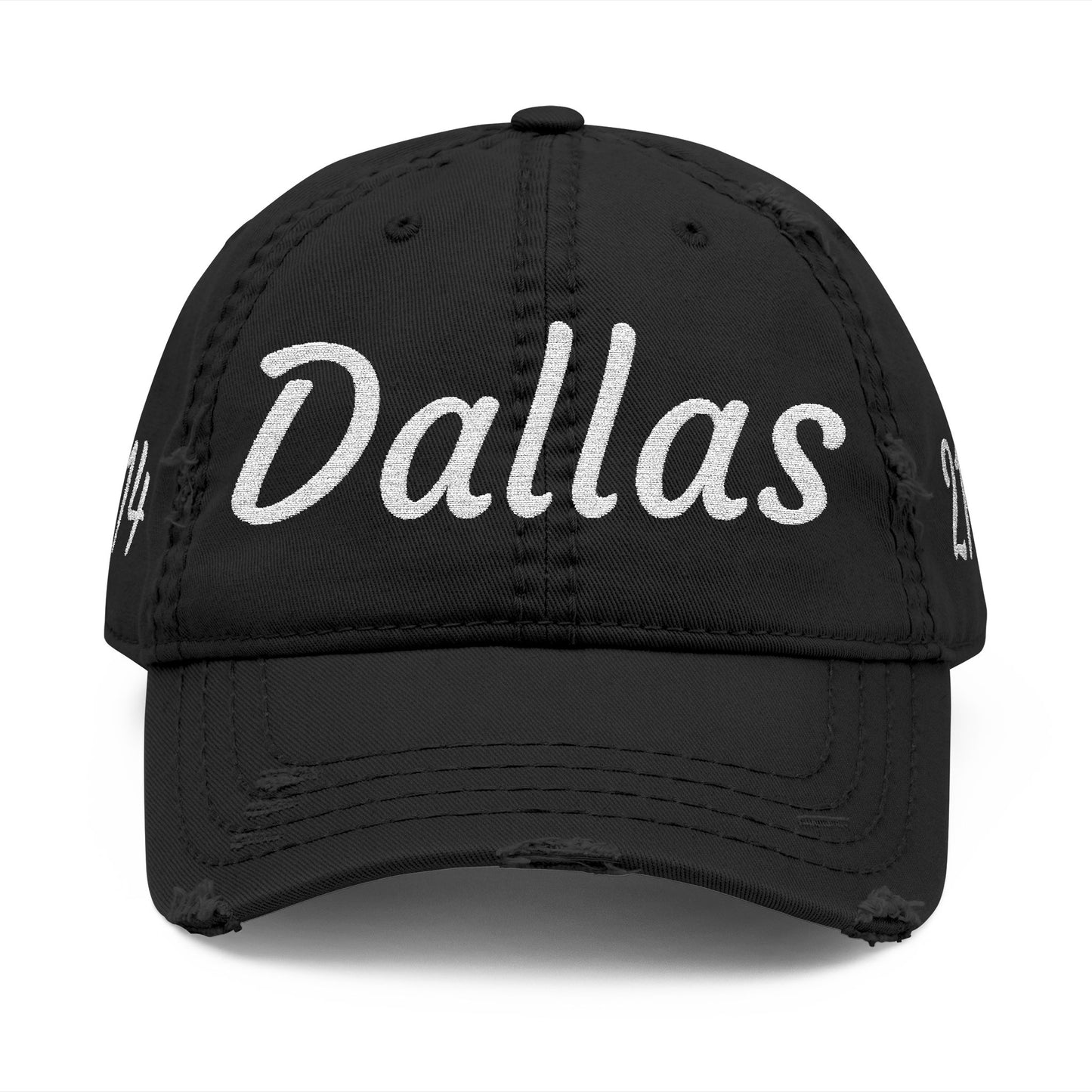 Embroidered Dallas Distressed - Texas Vintage Dad Cap