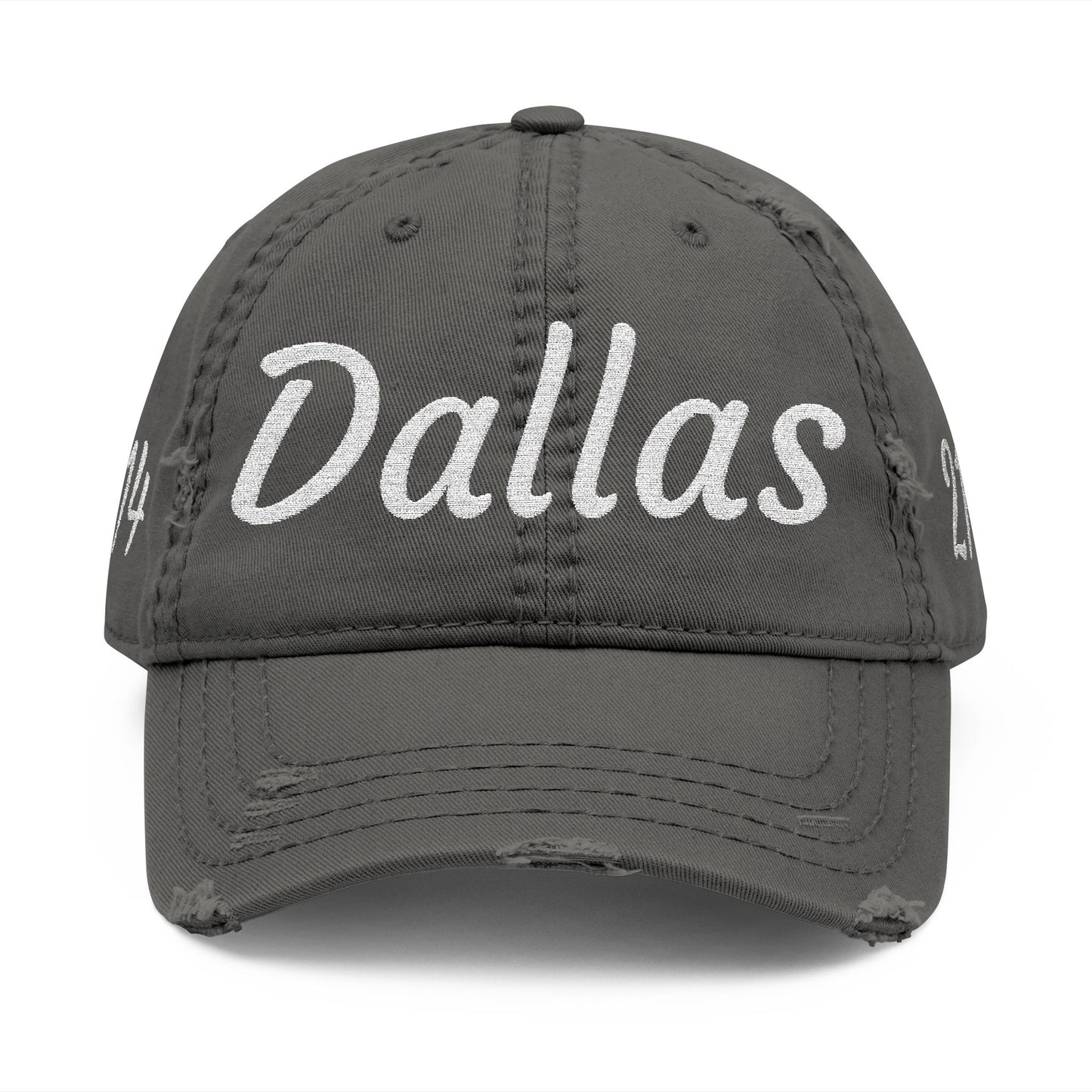 Embroidered Dallas Distressed - Texas Vintage Dad Cap