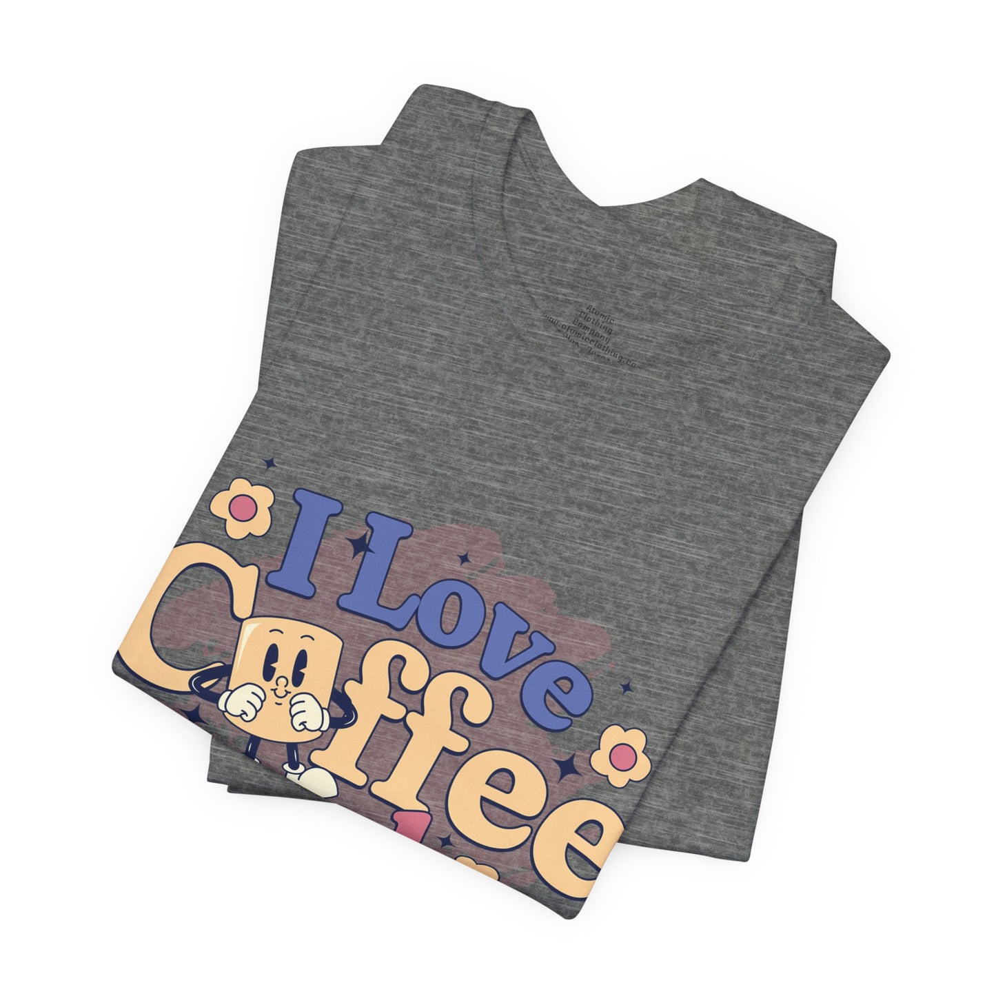 I Love Coffee and My Dog  Retro Style Cute Tee - Perfect for Pet Lovers & Coffee Fans!