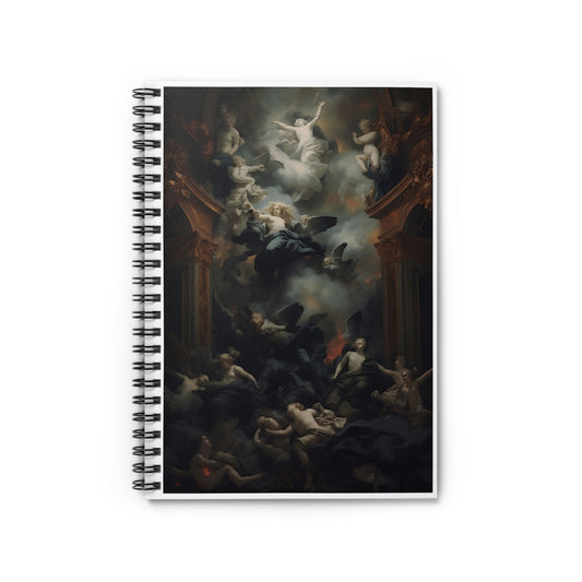 Baroque Angels Illustration Notebook | Spiral Ruled Journal