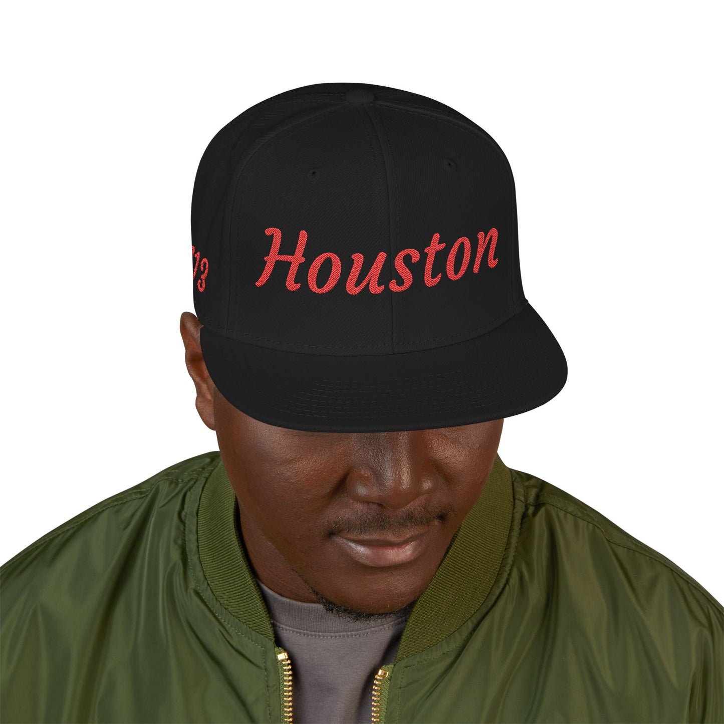Houston 713 Embroidered Snapback Streetwear Cap
