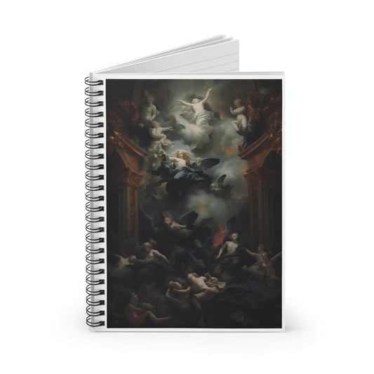 Baroque Angels Illustration Notebook | Spiral Ruled Journal