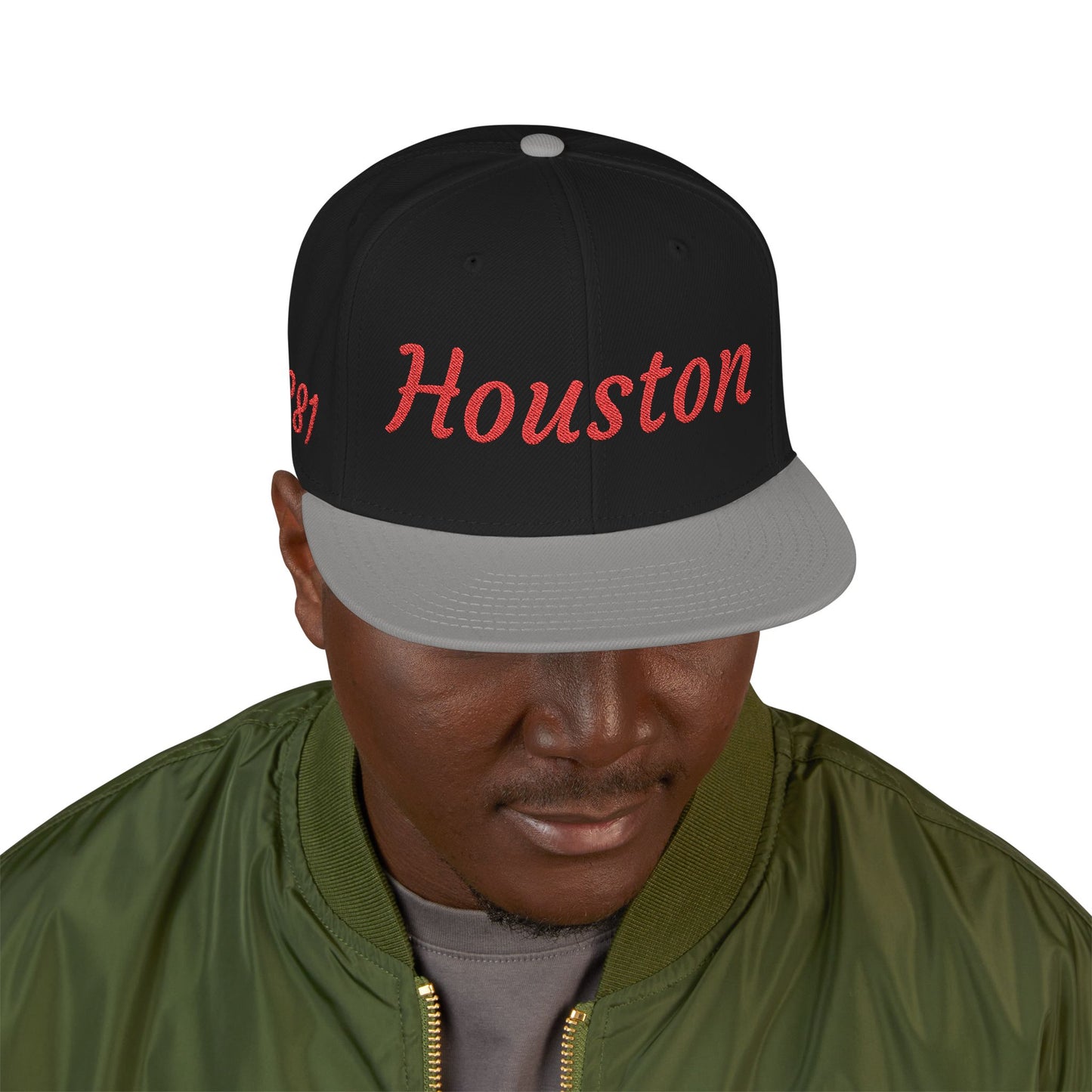 Houston 281 Embroidered Snapback Streetwear Cap