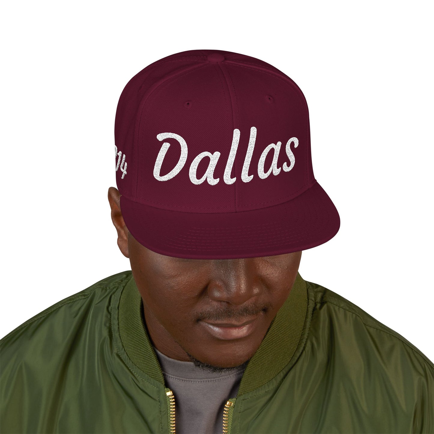 Dallas 214 Embroidered Snapback Streetwear Cap