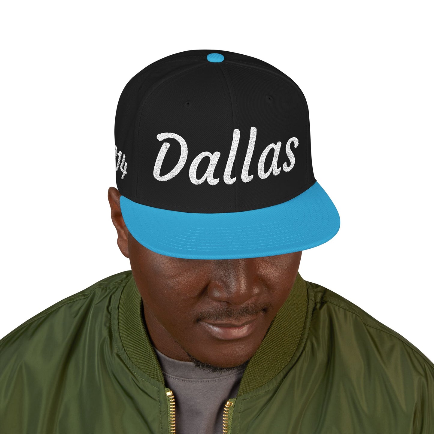 Dallas 214 Embroidered Snapback Streetwear Cap