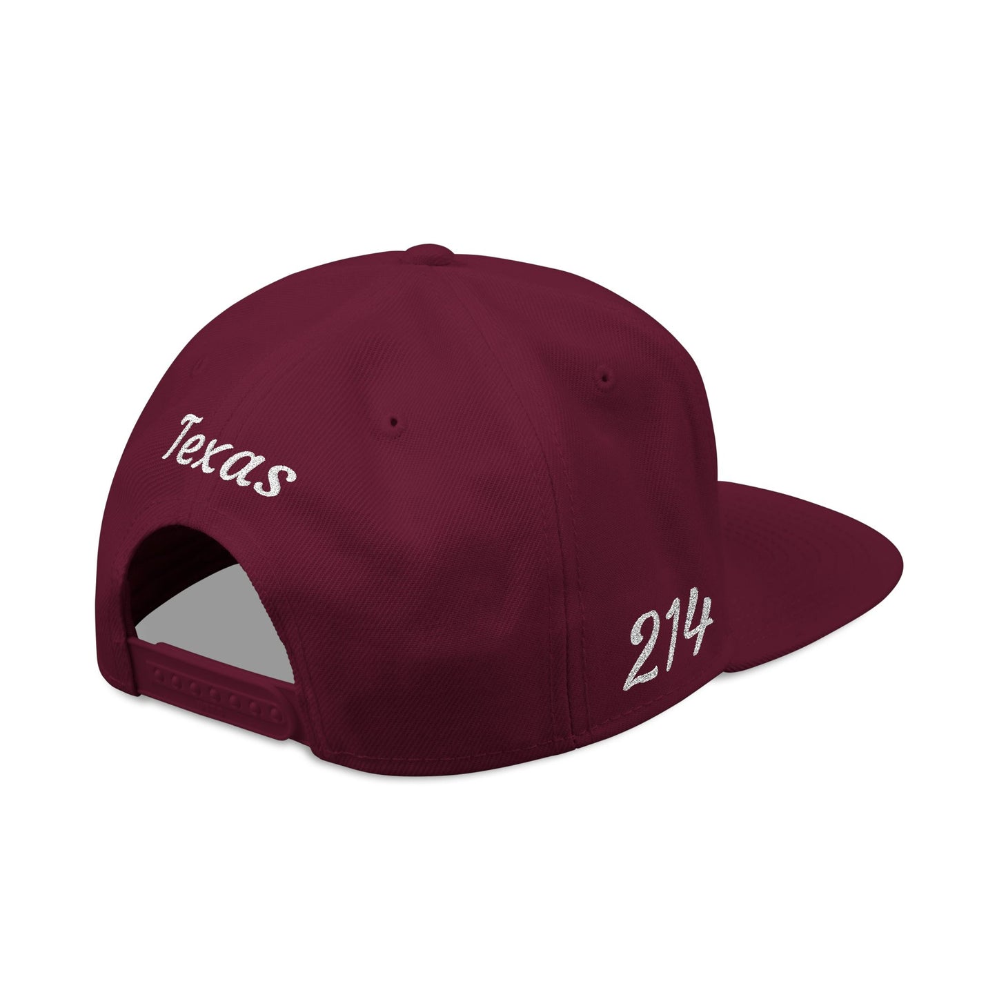 Dallas 214 Embroidered Snapback Streetwear Cap