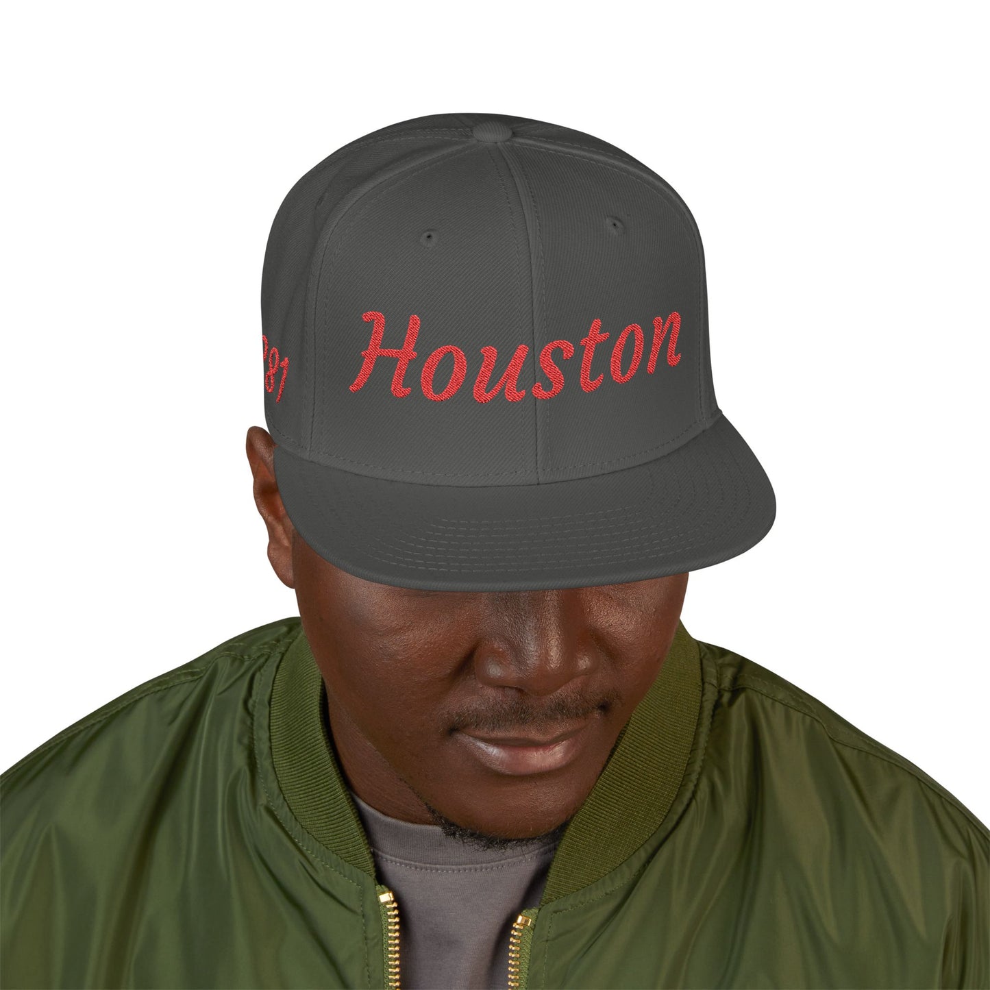 Houston 281 Embroidered Snapback Streetwear Cap