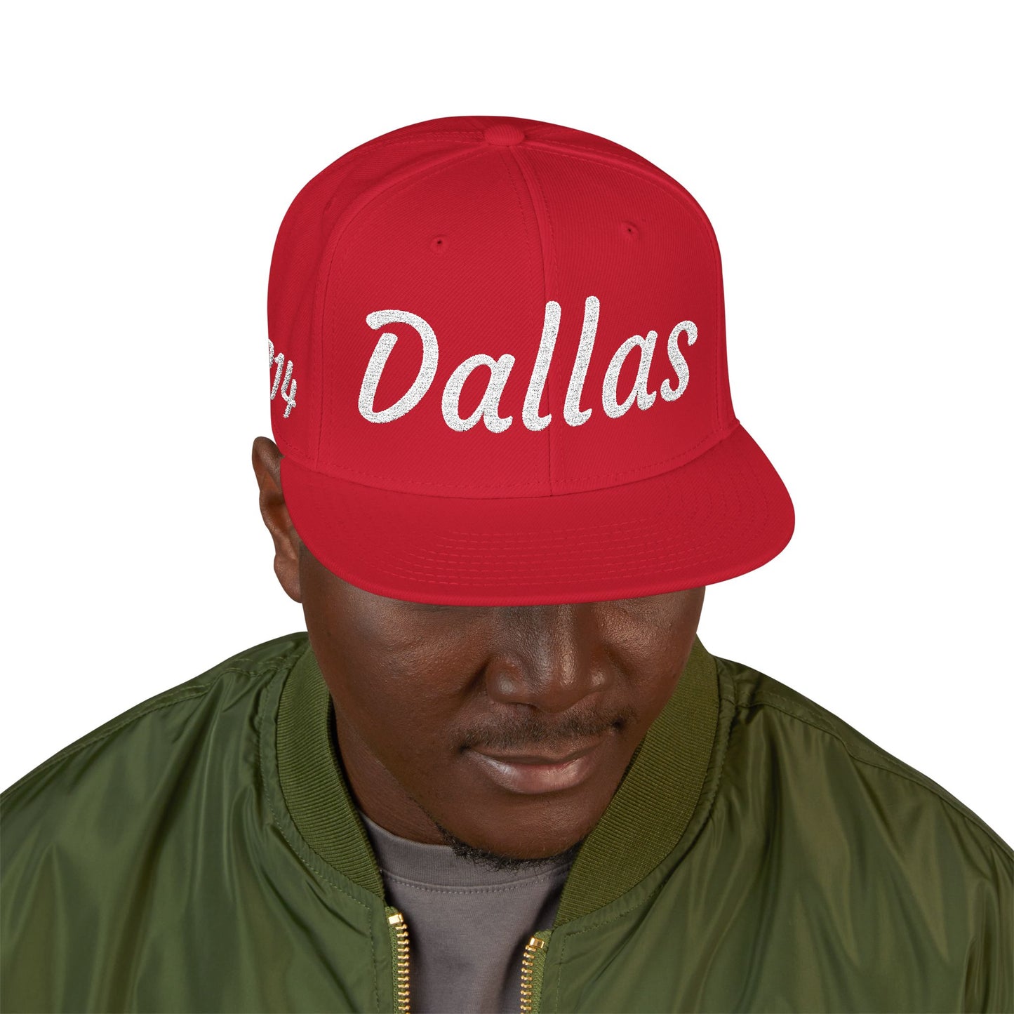 Dallas 214 Embroidered Snapback Streetwear Cap
