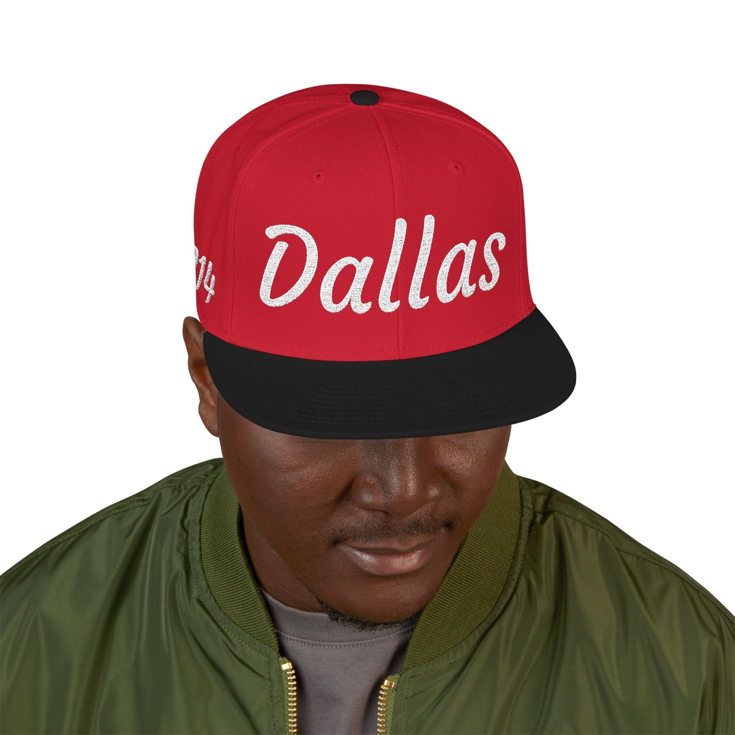 Dallas 214 Embroidered Snapback Streetwear Cap