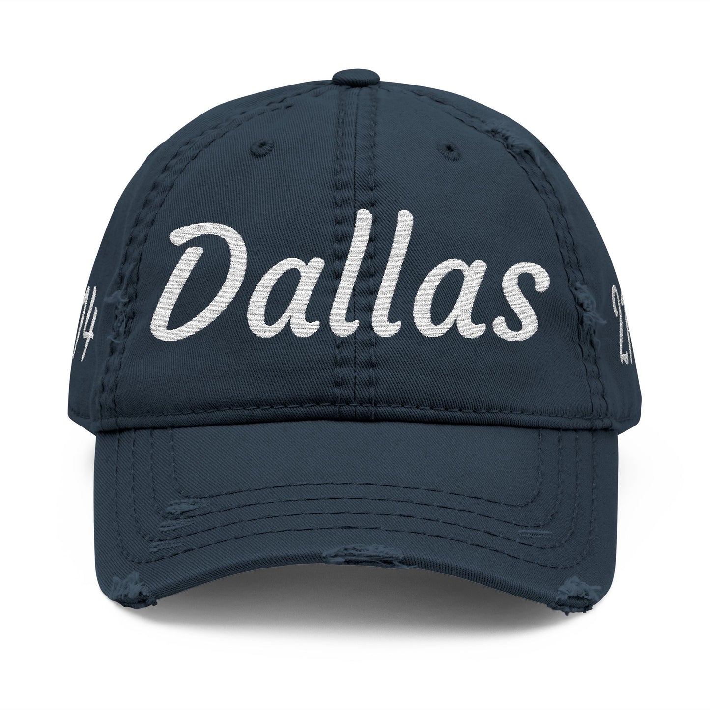 Embroidered Dallas Distressed - Texas Vintage Dad Cap