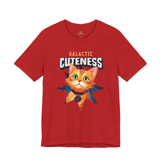 Galactic Cuteness Cat Tee | Space Kitty Graphic T-Shirt